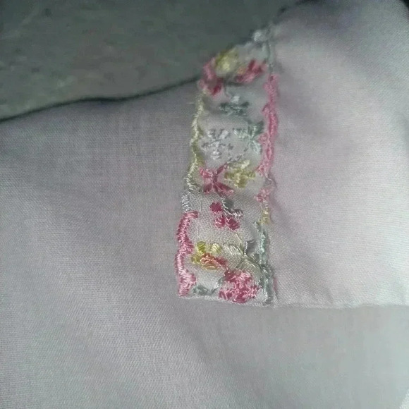 Carole Vintage Polyester Cotton Size 32 Small Pajamas Pink with Floral Accents - Picture 5 of 10